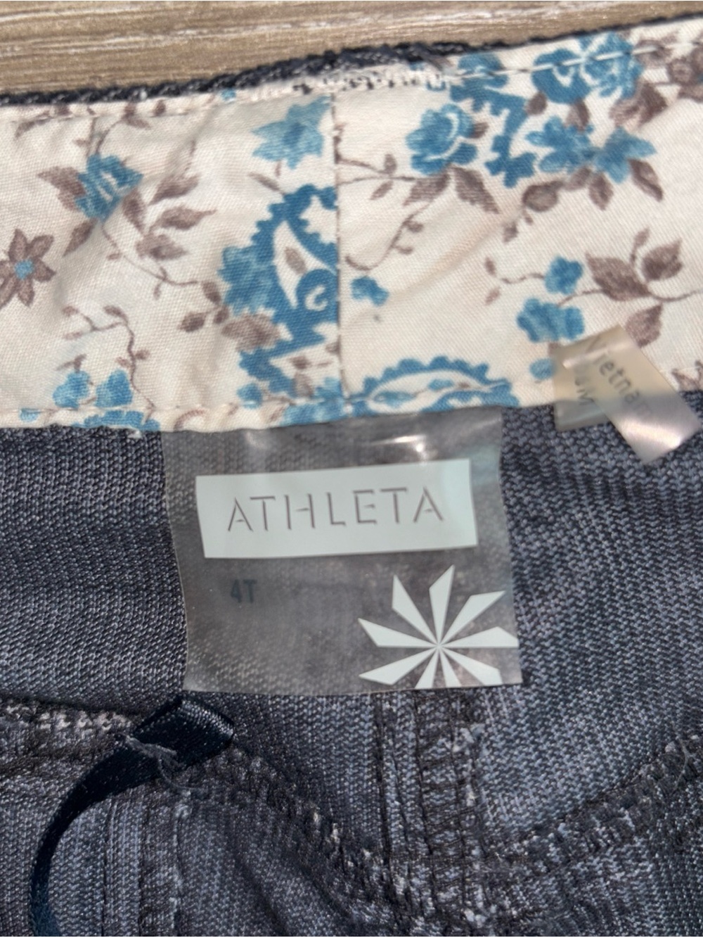 Athleta Corduroy Flare Pants 4T Y2k Trendy Zip Pocket Medium Rise Black Jean - Picture 8 of 8